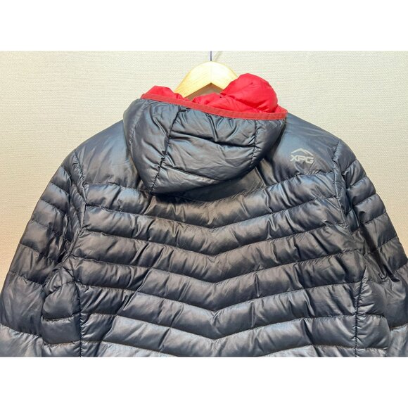 Cabelas XPG Womens Puffer Down Jacket Size XL Black Hooded Quilted Outdoors - Picture 10 of 12
